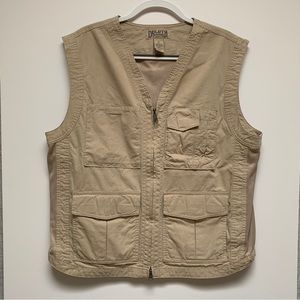 Duluth Trading CO Mens Medium Vest Tan Natural Tone